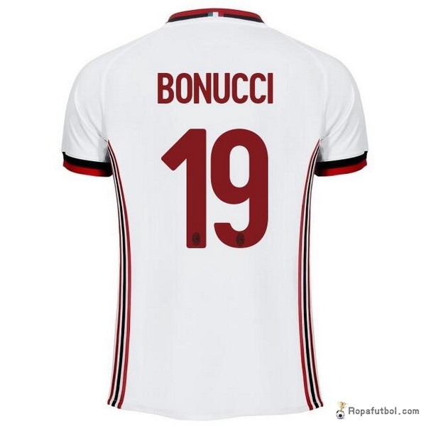 Camiseta AC Milan Replica Segunda Ropa Bonucci 2017/18